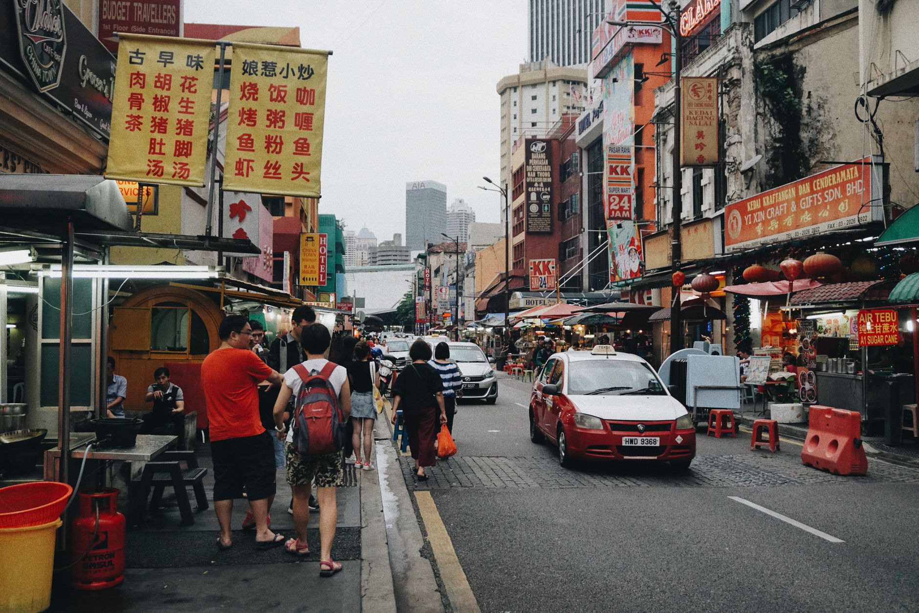 kuala lumpur street morning coffee shop