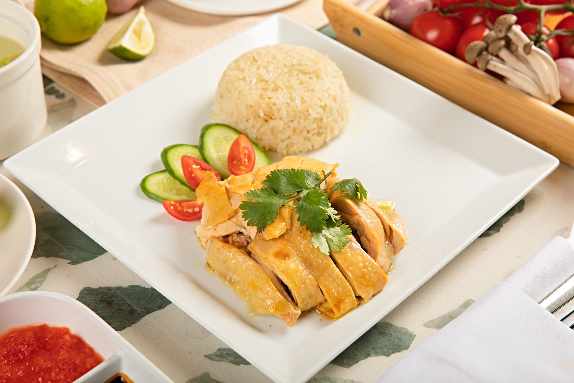 hainanese chicken rice plate kuala lumpur