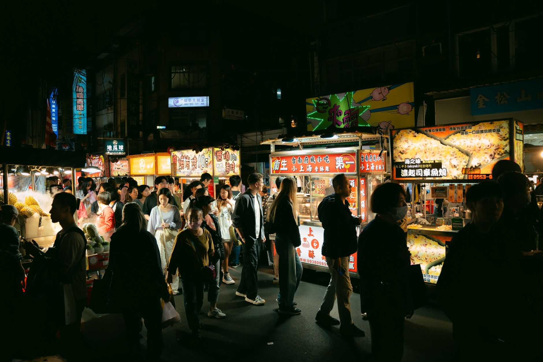 kuala lumpur night food street stalls