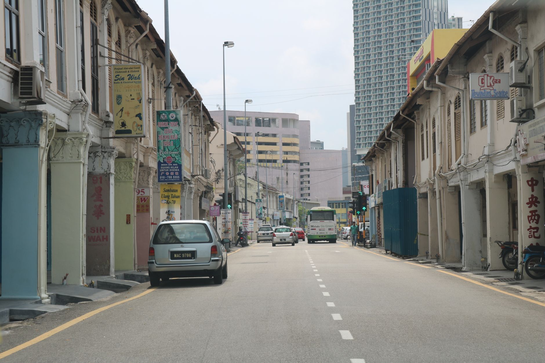 george town heritage shophouses street